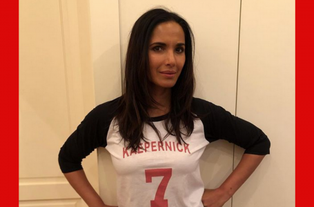 Top Chef’s Padma Lakshmi Ain’t Messing with The Super Bowl, Rocks Colin Kaepernick shirt on Super Bowl Sunday