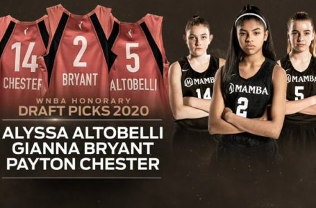 SOURCE SPORTS: Gianna Bryant Selected As Honorary Pick in WNBA 2020 Draft